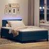 vidaXL Letto a molle con materasso con led Blu 120 x 200 cm Tessuto