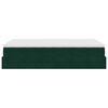 vidaXL Pouf Letto con Materasso Verde Scuro 120x190 cm Velluto