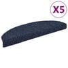 vidaXL Tappetini per scale autoadesivi 5 pz 65x21x4 cm blu