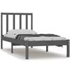 vidaXL Giroletto Grigio in Legno Massello di Pino 90x200 cm