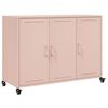 vidaXL Credenza Rosa 100,5x39x72 cm in Acciaio
