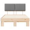 vidaXL Letto con Testiera Rivestita Grigio chiaro 120 x 200 cm