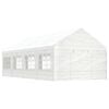 vidaXL Gazebo con Tetto Bianco 8,92x4,08x3,22 m in Polietilene