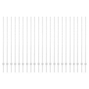 vidaXL Palo della recinzione 22 pcs Argento 200 cm Acciaio