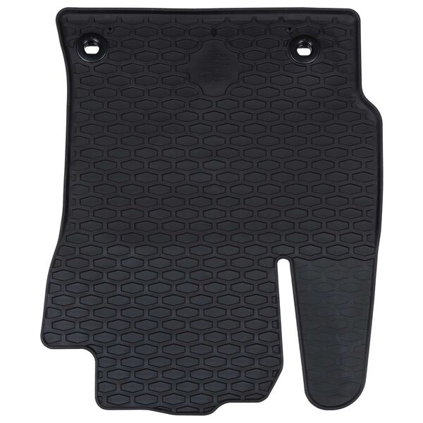 vidaXL Tappetino per Auto 4 pcs Nero Gomma