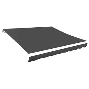 vidaXL Tessuto di Ricambio per Tenda da Sole Grigio 280x245 cm Poliestere
