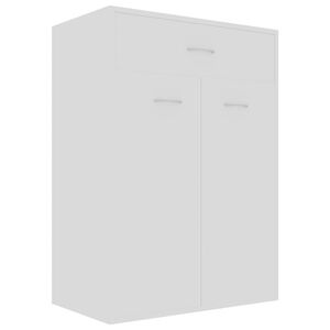 vidaXL Scarpiera Bianca 60x35x84 cm in Legno Multistrato
