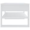 vidaXL Tavolino da Salotto Bianco 102x55x45 cm in Legno Multistrato