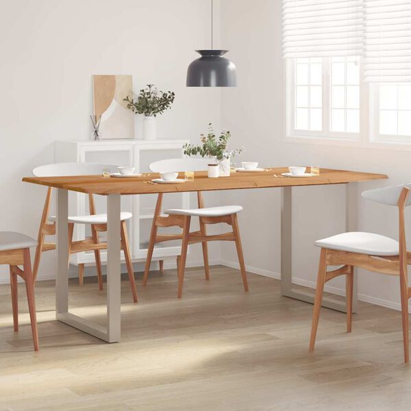 vidaXL Tavolo da Pranzo 180x90x76 cm in Legno Massello di Acacia