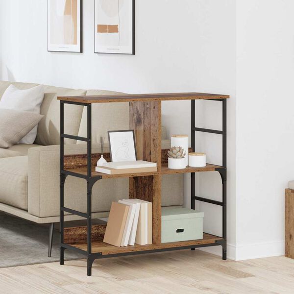 vidaXL Libreria Legno vecchio 78.5 x 33 x 82 cm Legno multistrato