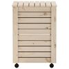 vidaXL Cesta Biancheria con Ruote RANA 45x45x64 cm Legno Massello Pino
