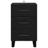 vidaXL Armadio da Notte Rovere Nero 40 x 40 x 66 cm Legno multistrato