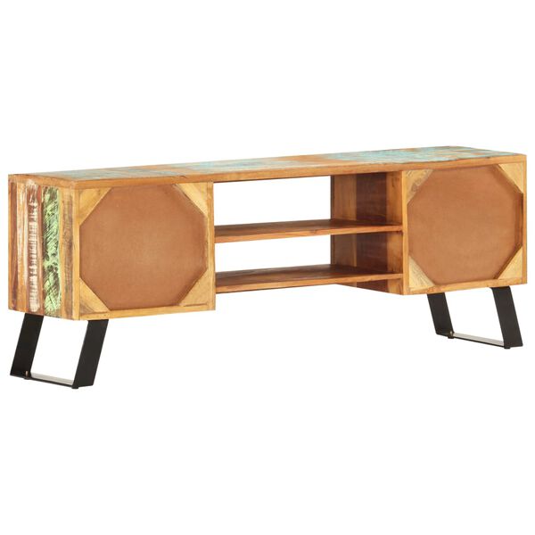 vidaXL Mobile Porta TV 120x30x46 cm in Legno Massello di Recupero