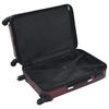 vidaXL Set Trolley a Custodia Rigida 3 pz Rosso Vino in ABS