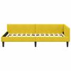 vidaXL Cornice del letto ad angolo Giallo 80 cm x 200 cm Velluto