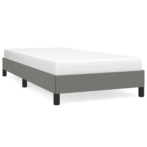 vidaXL Giroletto senza Materasso Grigio Scuro 90x200 cm Tessuto