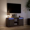 vidaXL Mobile Porta TV con LED Rovere Marrone 100x34x50 cm Truciolato