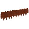 vidaXL Bordura per Prato 20 pcs 103 x 25 cm Acciaio Ruggine