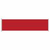 vidaXL Tenda Laterale Retrattile per Patio 600x160 cm Rossa