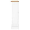 vidaXL Libreria a 3 Ripiani Pino Messicano Corona Bianco 81x29x100 cm