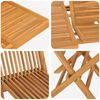 vidaXL Set da Pranzo per Giardino 5 pcs Marrone Legno massello di teak