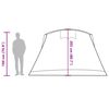 vidaXL Tenda Familiare a Tunnel per 8 Persone Verde Impermeabile