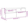 vidaXL Mobile TV a Parete Grigio Sonoma 80x30x30 cm Legno Multistrato