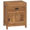 vidaXL Comodino in Legno Massello di Teak 40x30x50 cm