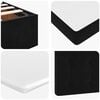 vidaXL Struttura Letto Pouf con Materasso Nero 100x200 cm Velluto