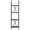 vidaXL Libreria Rovere fum&eacute; 40 x 30 x 146 cm Legno multistrato
