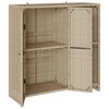 vidaXL Armadio con archiviazione Beige 100 x 36 x 102 cm Rattan