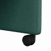 vidaXL Sedie da pranzo 2 pcs Verde scuro 58 x 65 x 94 cm Tessuto