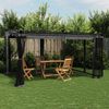 vidaXL Gazebo con Pareti in Rete Antracite 4x3 m in Acciaio