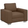 vidaXL Poltrona Sofa Marrone 100 cm Tessuto