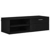 vidaXL Armadio in Legno Nero 100,5 x 39 x 30 cm Legno multistrato