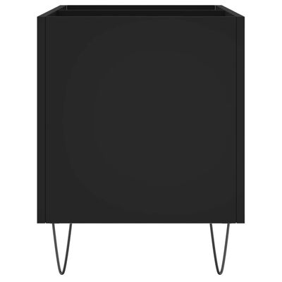 vidaXL Mobile Porta Dischi Nero 74,5x38x48 cm in Legno Multistrato