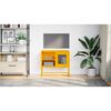 vidaXL Mobile TV Giallo Senape 68x39x60,5 cm in Acciaio