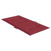 vidaXL Cuscini per Sedia 2 pz Rosso Vino 100x50x7 cm in Tessuto