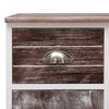 vidaXL Credenza con 10 Cassetti Marrone 113x30x79 cm in Legno