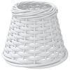 vidaXL Paralume Bianco &Oslash;15x12 cm in Vimini