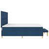 vidaXL Letto a molle con materasso Blu 200 x 200 cm Tessuto