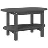 vidaXL Tavolino da Salotto Grigio 80x45x45cm in Legno Massello di Pino
