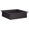 vidaXL Anello per Focolare Nero 80 x 80 x 25 cm Acciaio