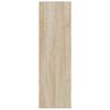 vidaXL Scarpiere a Muro 2pz Rovere Sonoma 80x18x60cm Legno Multistrato