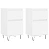 vidaXL Credenze 2 pz Bianche 40x35x70 cm in Legno Multistrato