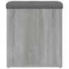 vidaXL Panca Portaoggetti Grigio Sonoma 42x42x45 cm Legno Multistrato