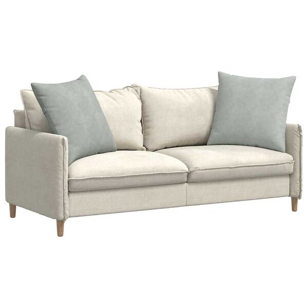 vidaXL Cuscini da Divano 2 pcs Grigio chiaro 80 x 80 cm