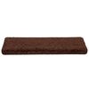 vidaXL Tappetini per scale 30 pz 65x21x4 cm Marrone Bordo rettangolare