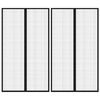 vidaXL Tende Antimosche 2 pz per Porte con Magneti Nere 200x80 cm