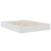 vidaXL Letto con Contenitore Bianco 160 x 200 cm Legno multistrato